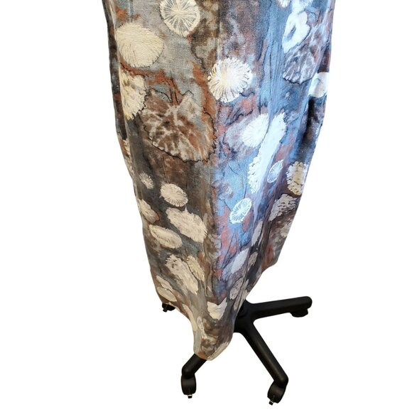 Bryn Walker Sleeveless Burdock Multicolor Floral Linen Langenlook Midi Dress S - Picture 6 of 10